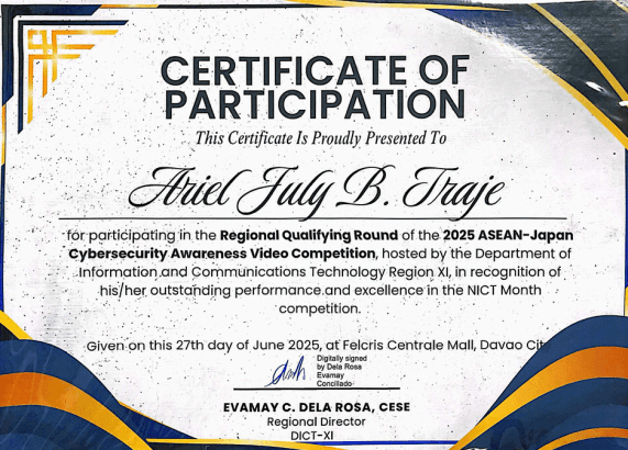 ASEAN Data Science Explorers certificate